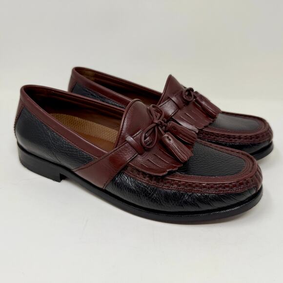 Johnston & Murphy Aragon II Kiltie Tassel Leather Loafer Mens 8W Brown L.4.5 - Picture 8 of 16